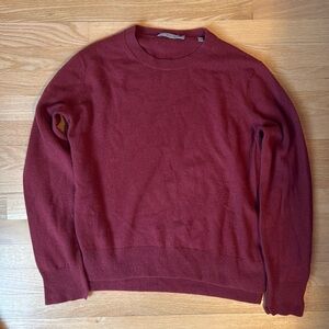 Vince Maroon Crewneck Cashmere Sweater